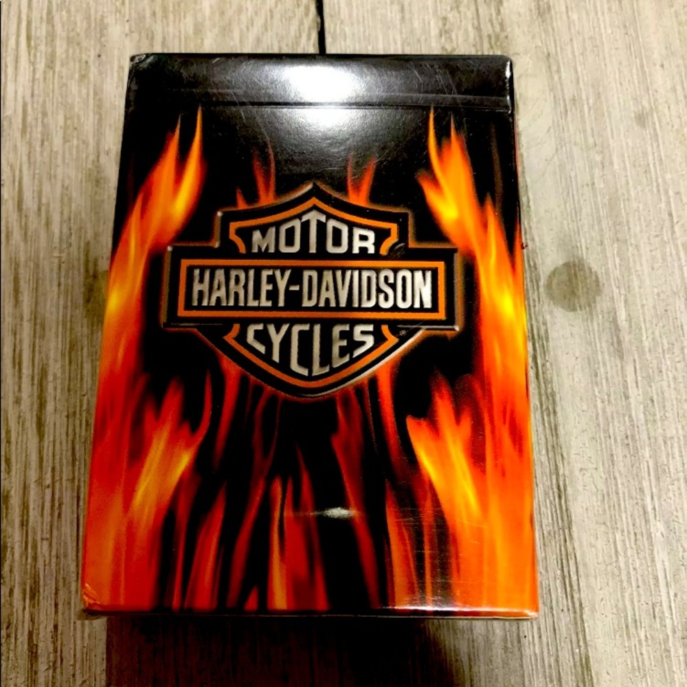 Brand New Harley-Davidson ® HD Flames Playing Cards